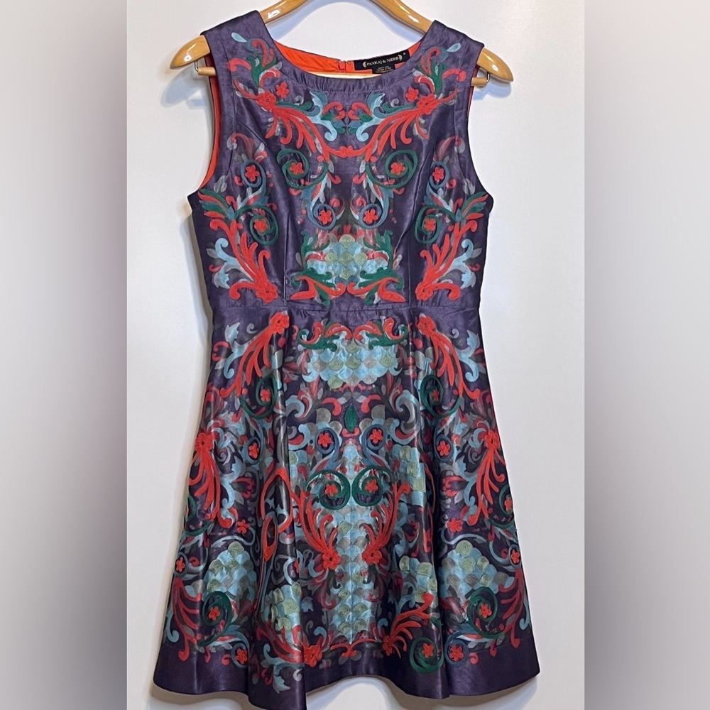 Pankaj & Nidhi (Anthropology) Floral embroidered party dress